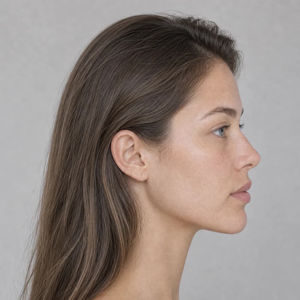 Profile portrait showing the same True Summer coloring.