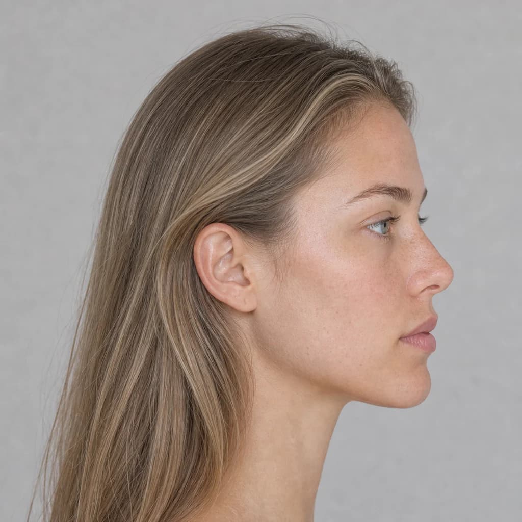 Profile portrait showing the same Light Summer coloring.